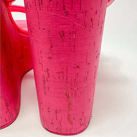 New Madden Girl Theo-C Pink Wedge Heel Platform Sandals size 7.5 - Picture 9 of 11